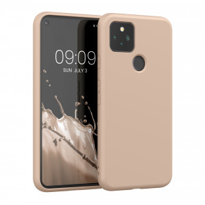 Husa kwmobile pentru Google Pixel 5, Silicon, Roz, 53778.225 - Img 1