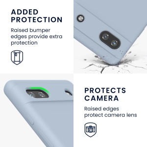 Husa Kwmobile pentru Google Pixel 6a, Albastru deschis, Silicon, KWM000015FZ061C - Img 4