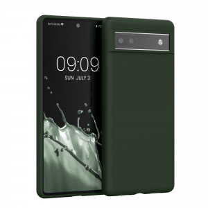 Husa kwmobile pentru Google Pixel 6a, Silicon, Verde, 57799.118 - Img 1