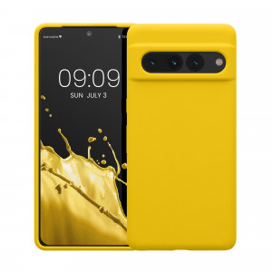 Husa kwmobile pentru Google Pixel 7 Pro, Silicon, Galben, 59452.165 - Img 2