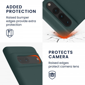 Husa kwmobile pentru Google Pixel 7 Pro, Silicon, Verde, 59452.171 - Img 4