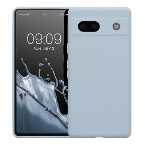 Husa Kwmobile pentru Google Pixel 7a, Albastru deschis, Silicon, KWM000019YF021C - Img 2