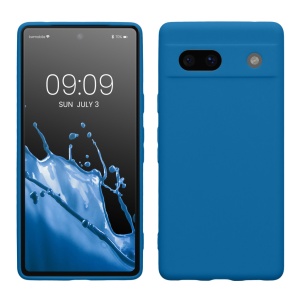 Husa Kwmobile pentru Google Pixel 7a, Albastru, Silicon, KWM000019YF038C - Img 1