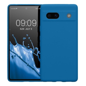 Husa Kwmobile pentru Google Pixel 7a, Albastru, Silicon, KWM000019YF038C - Img 2