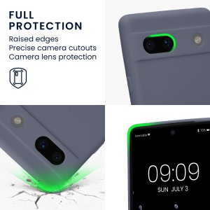 Husa Kwmobile pentru Google Pixel 7a, Gri, Silicon, KWM000019YF037C - Img 4
