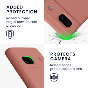 Husa Kwmobile pentru Google Pixel 7a, Roz, Silicon, KWM000019YE034C - Img 3