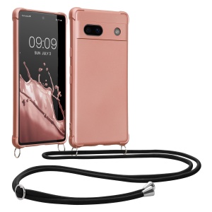 Husa Kwmobile pentru Google Pixel 7a, Roz, Silicon, KWM000020JQ001C - Img 2