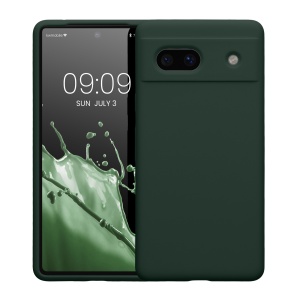 Husa Kwmobile pentru Google Pixel 7a, Verde inchis, Silicon, 61597.169 - Img 2