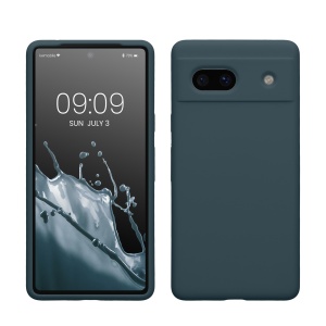 Husa Kwmobile pentru Google Pixel 7a, Verde inchis, Silicon, KWM000019YE019C - Img 1