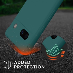 Husa Kwmobile pentru Google Pixel 7a, Verde inchis, Silicon, KWM000019YH007C - Img 7