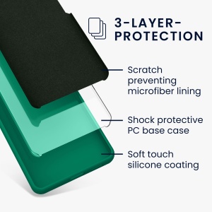Husa Kwmobile pentru Google Pixel 7a, Verde, Silicon, KWM000019YE033C - Img 8
