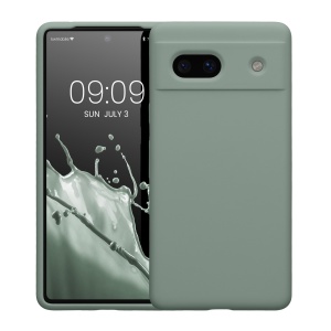 Husa Kwmobile pentru Google Pixel 7a, Verde, Silicon, KWM000019YE048C - Img 2