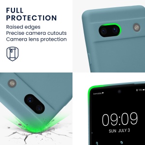 Husa Kwmobile pentru Google Pixel 7a, Verde, Silicon, KWM000019YF026C - Img 4