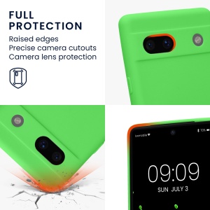Husa Kwmobile pentru Google Pixel 7a, Verde, Silicon, KWM000019YF042C - Img 4