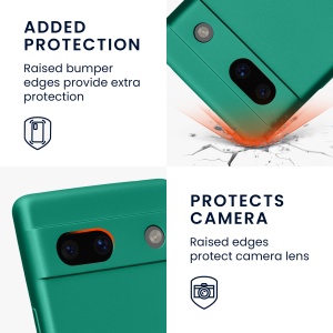 Husa Kwmobile pentru Google Pixel 7a, Verde, Silicon, KWM000019YG013C - Img 4
