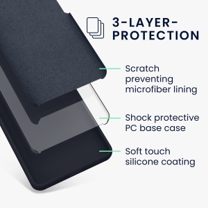 Husa Kwmobile pentru Google Pixel 8, Albastru inchis, Silicon, KWM000020JF019C - Img 12