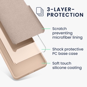 Husa Kwmobile pentru Google Pixel 8 Pro, Crem, Silicon, KWM0000208G040C - Img 9