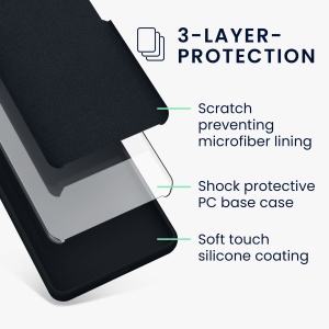 Husa Kwmobile pentru Google Pixel 8 Pro, Gri inchis, Silicon, KWM0000208G024C - Img 7