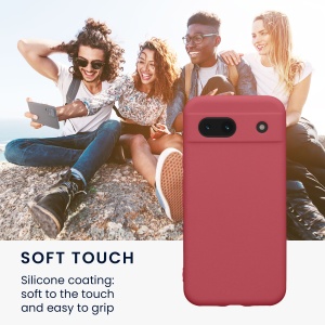 Husa Kwmobile pentru Google Pixel 8a, Roz inchis, Silicon, KWM000020KU016C - Img 3