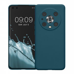 Husa kwmobile pentru Honor Magic5 Lite 5G, Silicon, Albastru, 57917.57 - Img 2
