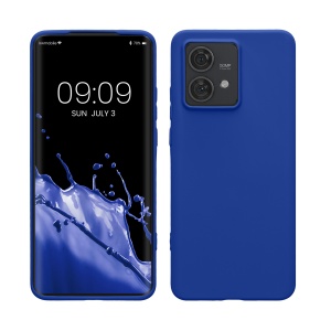 Husa Kwmobile pentru Motorola Edge 40 Neo, Albastru, Silicon, KWM000022NU006C - Img 1