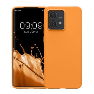 Husa Kwmobile pentru Motorola Edge 40 Neo, Portocaliu, Silicon, KWM000022NU008C - Img 2