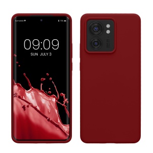 Husa Kwmobile pentru Motorola Edge 40, Rosu inchis, Silicon, KWM0000197B006C - Img 1