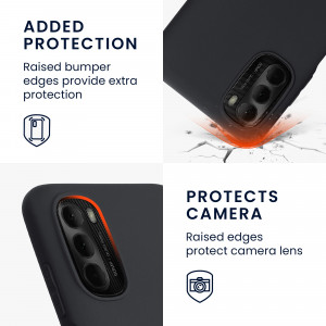 Husa Kwmobile pentru Motorola Moto G (2022), Silicon, Negru, 58530.47 - Img 4