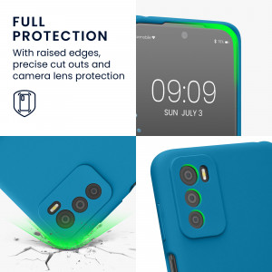 Husa Kwmobile pentru Motorola Moto G42, Silicon, Albastru, 59185.224 - Img 4
