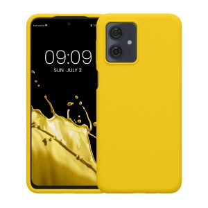 Husa Kwmobile pentru Motorola Moto G54, Galben, Silicon, KWM000022NF006C - Img 2