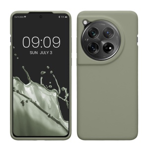 Husa Kwmobile pentru OnePlus 12, Verde deschis, Silicon, KWM000022QC007C - Img 1