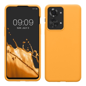 Husa Kwmobile pentru OnePlus Nord 2T, Portocaliu, Silicon, KWM000016CQ021C - Img 1