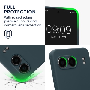 Husa Kwmobile pentru OnePlus Nord 4, Verde inchis, Silicon, KWM000022VH003C - Img 4