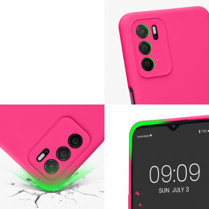 Husa Kwmobile pentru OPPO A16/A16s, Silicon, Roz, 57572.77 - Img 8