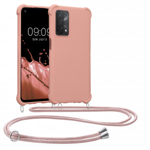 Husa Kwmobile pentru OPPO A74 5G/A54 5G, Silicon, Roz, 58012.154 - Img 1