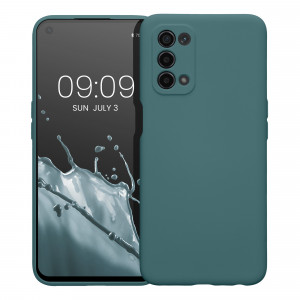 Husa Kwmobile pentru OPPO A74 5G/A54 5G, Silicon, Verde, 57571.207 - Img 2