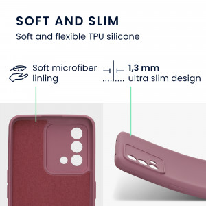 Husa Kwmobile pentru OPPO A74, Silicon, Violet, 58907.167 - Img 3