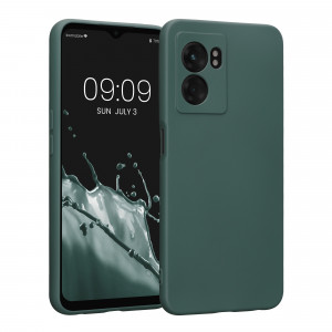 Husa Kwmobile pentru OPPO A77, Silicon, Verde, 59245.169 - Img 1