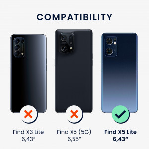 Husa Kwmobile pentru OPPO Find X5 Lite, Silicon, Violet, 57633.167 - Img 6