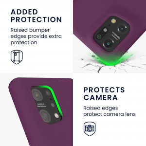 Husa Kwmobile pentru OPPO Find X5, Silicon, Violet, 57629.187 - Img 4