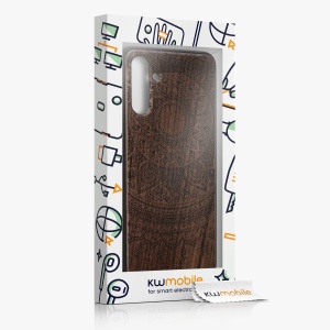 Husa Kwmobile pentru Samsung Galaxy A04s, Maro, Lemn/Silicon, 59887.03 - Img 7