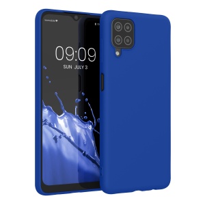 Husa Kwmobile pentru Samsung Galaxy A12, Albastru, Silicon, KWM000012BL057C - Img 1