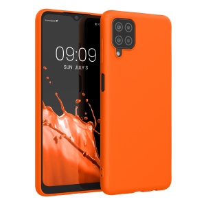 Husa Kwmobile pentru Samsung Galaxy A12, Portocaliu, Silicon, KWM000012BL058C - Img 1