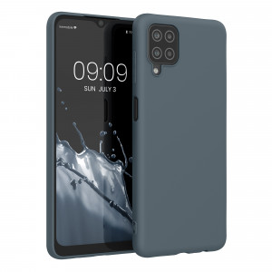 Husa Kwmobile pentru Samsung Galaxy A12, Silicon, Albastru, 54048.202 - Img 1
