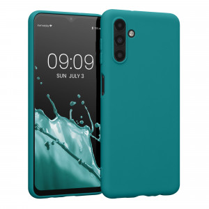 Husa Kwmobile pentru Samsung Galaxy A13 5G, Silicon, Verde, 58919.57 - Img 1