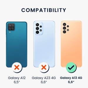 Husa Kwmobile pentru Samsung Galaxy A13, Albastru inchis, Silicon, KWM000015RP003C - Img 5
