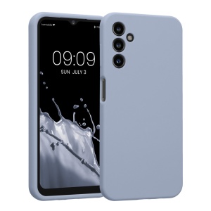 Husa Kwmobile pentru Samsung Galaxy A14 5G, Albastru deschis, Silicon, 60808.58 - Img 1