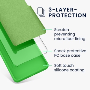 Husa Kwmobile pentru Samsung Galaxy A14 5G, Verde, Silicon, KWM000018GD043C - Img 5