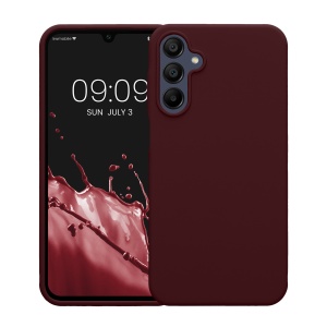 Husa Kwmobile pentru Samsung Galaxy A15 5G, Visiniu, Silicon, KWM000021MF014C - Img 2