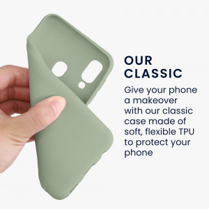 Husa Kwmobile pentru Samsung Galaxy A20e, Silicon, Verde, 48738.172 - Img 4